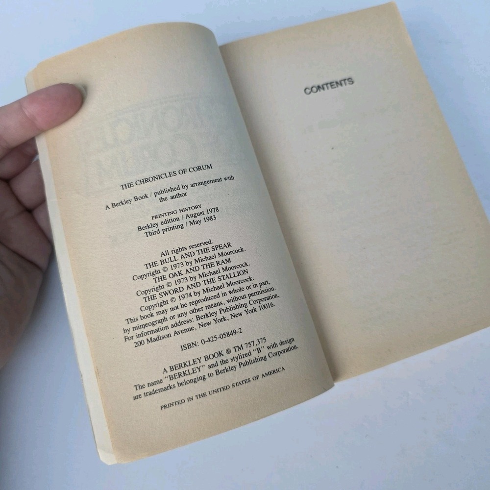 Chronicles of Corum by Michael Moorcock • 1983, Paperback •‎ Very Good - Picture 6 of 7